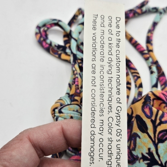 NWT Gypsy 05 swim Mosaic print bikini top only size xs - Picture 6 of 11